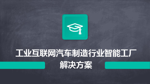 工业互联网汽车制造行业智能工厂解决方案