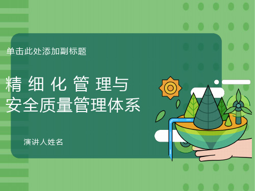 精细化管理与安全质量管理体系