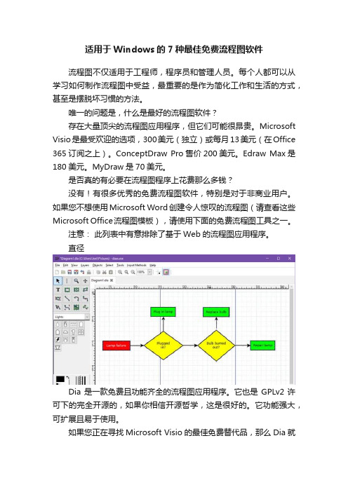 适用于Windows的7种最佳免费流程图软件