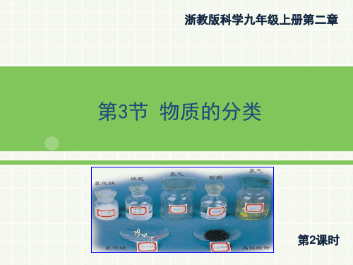 浙教版《物质的分类》ppt课件1