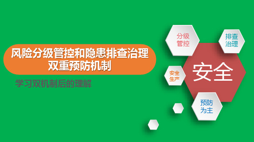 安全风险分级管控和隐患排查治理双重预防机制