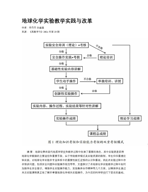 地球化学实验教学实践与改革