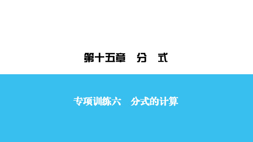 人教版数学八年级上册专项训练6课件