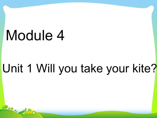 外研版(三起)四下英语：M4U1 Will you take your kite.ppt1课件3(1).ppt