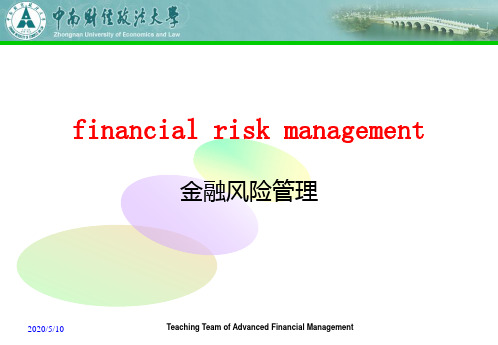 金融风险管理(financial risk management)