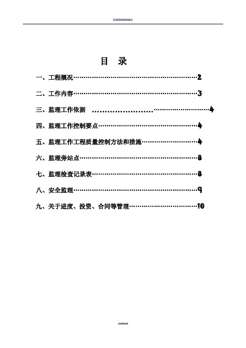 拉森钢板桩支护工程监理细则