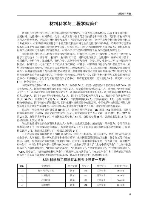 应用化学专业