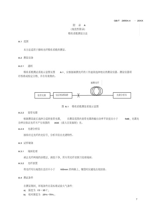 吸收系数测量方法