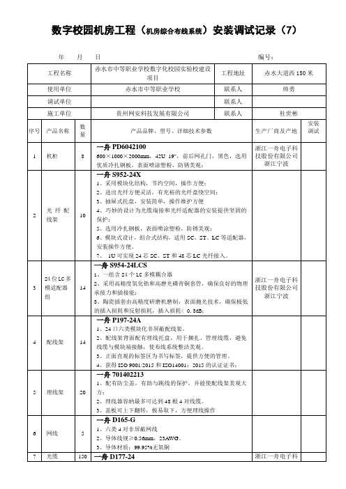 数字校园机房工程(机房动环集中监控系统)安装调试记录(7)