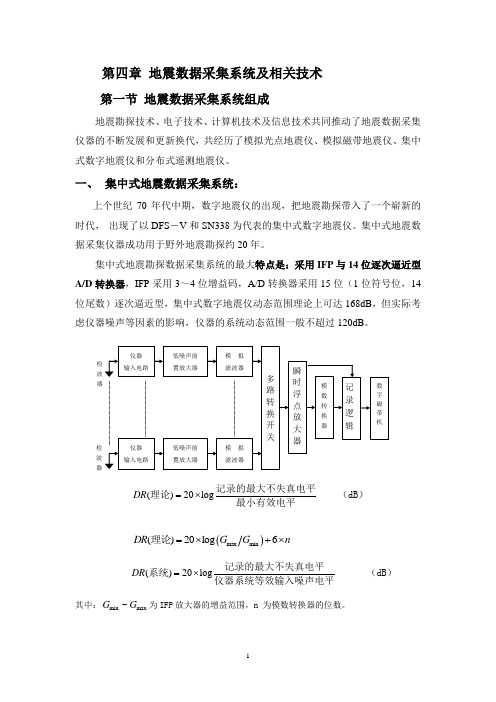 第四章    地震数据采集系统及 相关技术