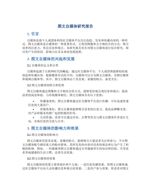 图文自媒体研究报告