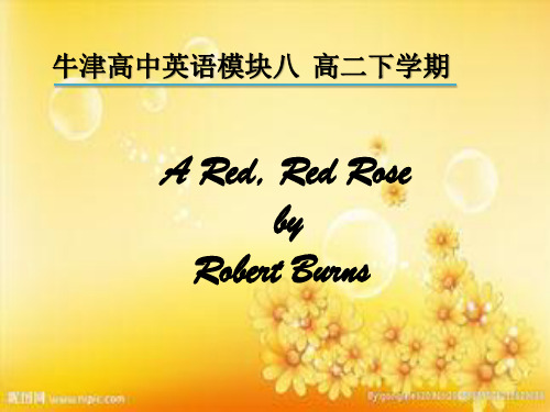 a_red_red_rose_诗歌欣赏