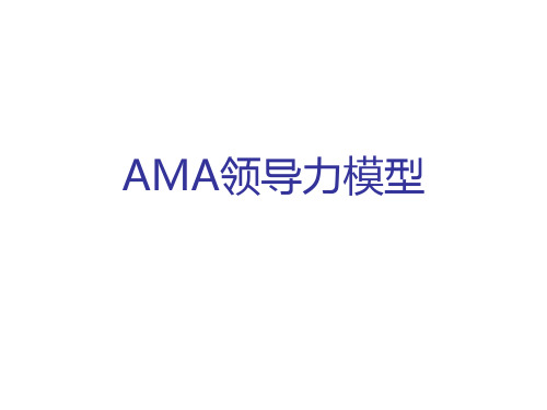 ama领导力模型与360度测评介绍