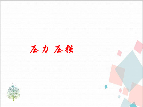 沪教版(上海)物理九年级第一学期压强