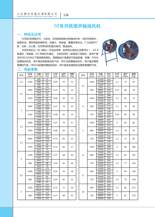 DZ系列低噪声轴流风机