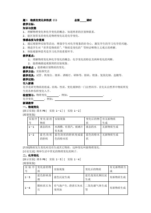 沪教版九年级上册初中化学《1.化学的魅力 1.1化学使世界更美好 物质的运动和变化》_1