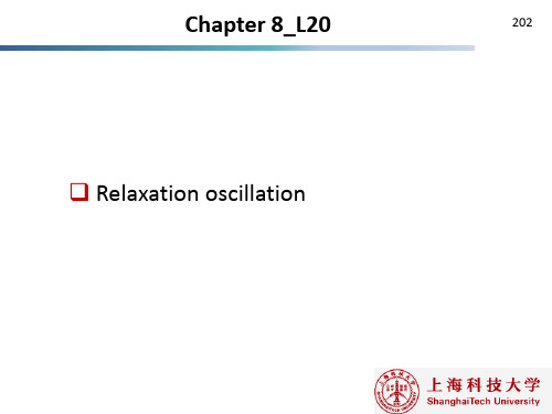 principles of lasers激光原理第8章 驰豫振荡