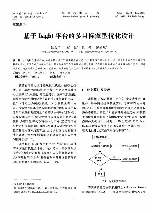 基于Isight平台的多目标翼型优化设计