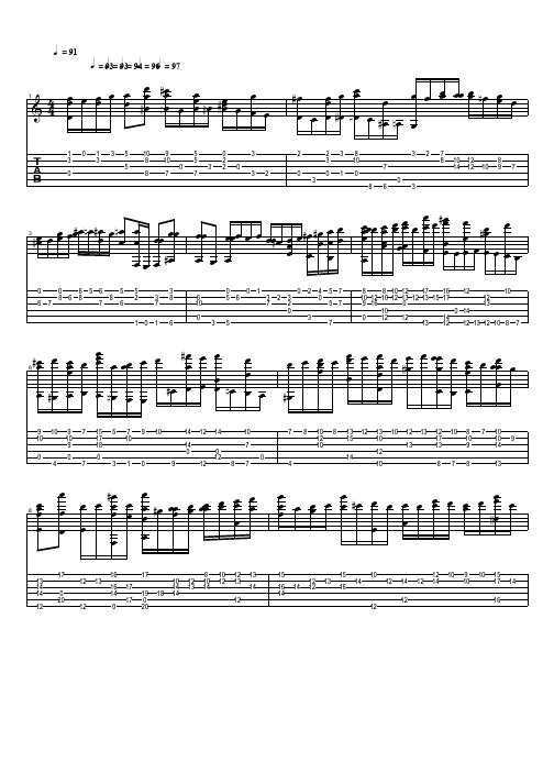 Bach, Johann Sebastian - Vivace 经典 吉他谱 五线谱对照六线谱.pdf