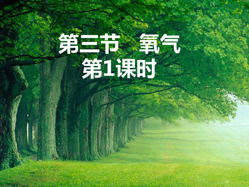 鲁教版九年级上册化学 4.3 氧气 第一课时 课件
