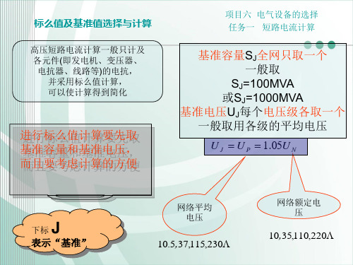 标么值及基准值选择与计算(精)