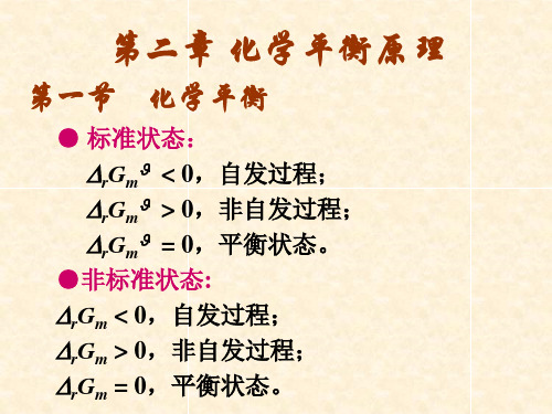 第2章化学平衡原理11