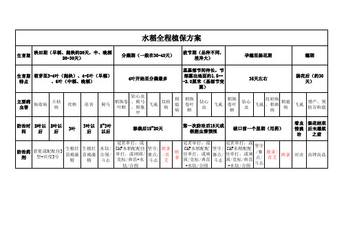 水稻全程植保解决方案(精品文档)