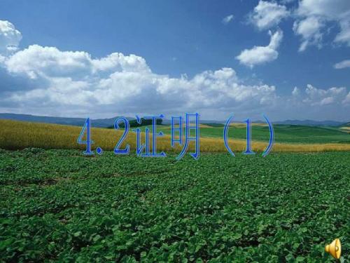 【数学课件】4.2证明(1)说课课件