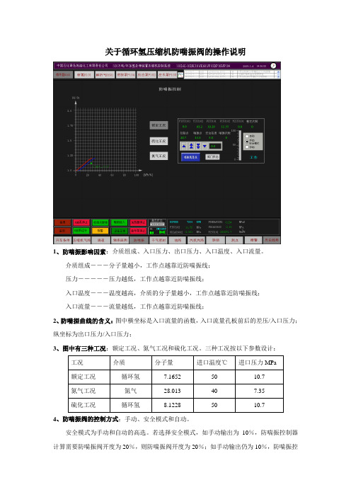 关于循环机防喘振阀的说明