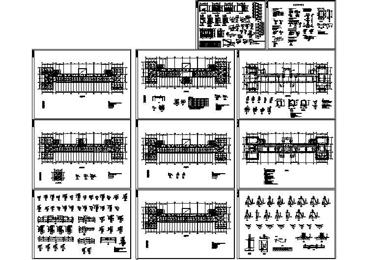 5层砖混结构学校结构施工图（全套）