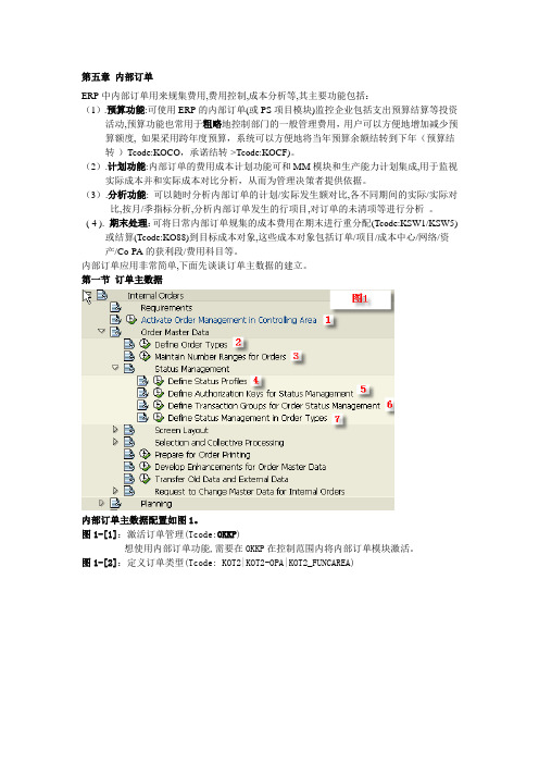 SAP 最详细的内部订单配置加操作