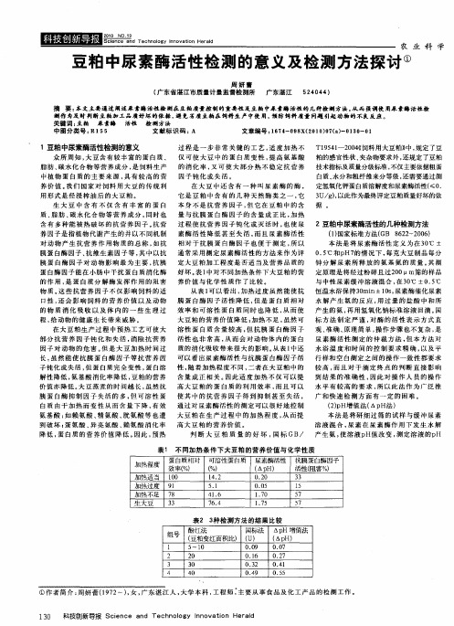 豆粕中尿素酶活性检测的意义及检测方法探讨