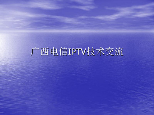 广西电信IPTV技术交流--IPTV市场与技术分析(ppt 104)