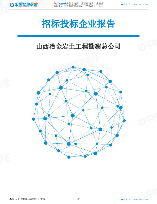 山西冶金岩土工程勘察总公司-招投标数据分析报告