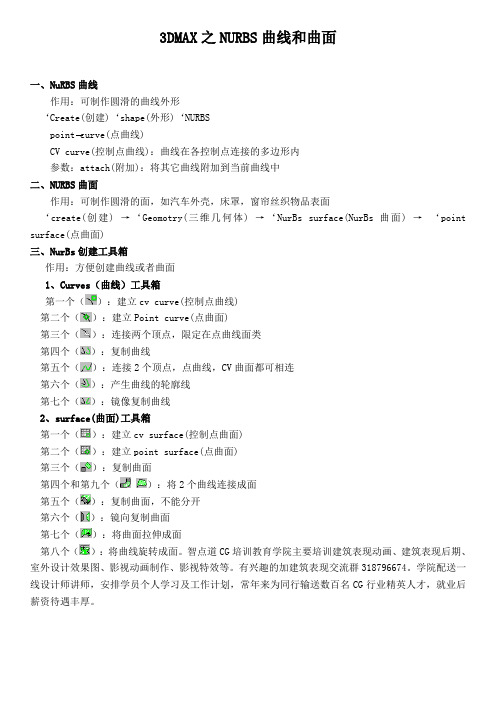 3DMAX之NURBS曲线和曲面