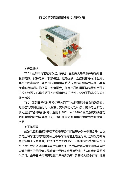 TSCK系列晶闸管过零投切开关组