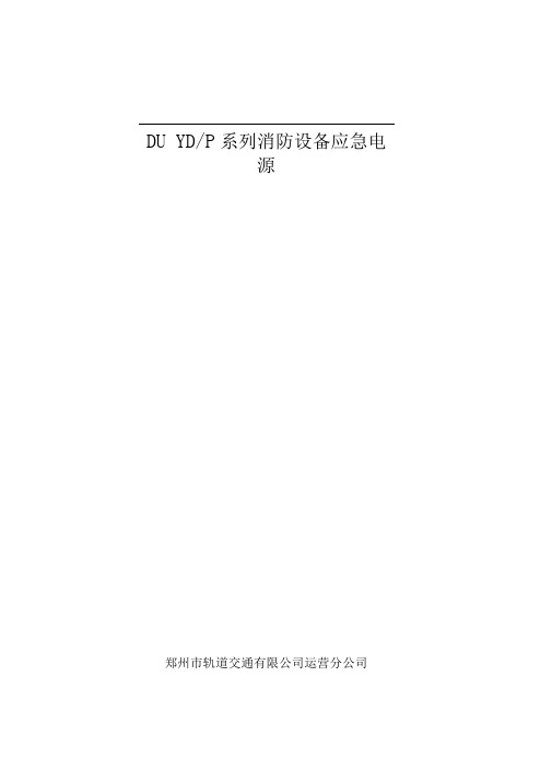 DUYD-P系列应急电源说明书(18只电池)新