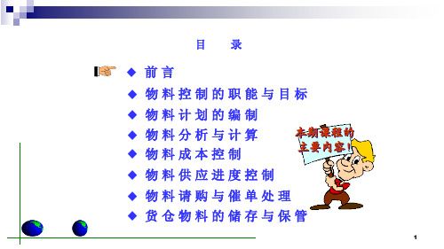 {库存优化管理}物料控制与库存管理培训讲义