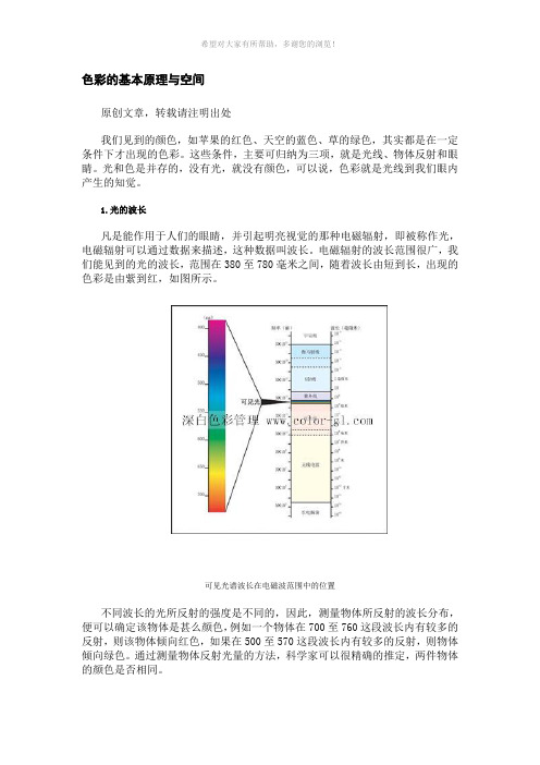 色彩的基本原理与空间