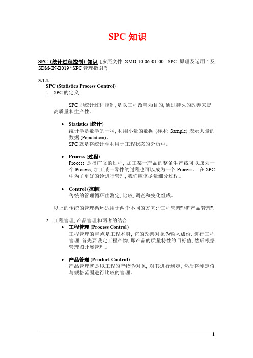 SPC(统计过程控制)知识