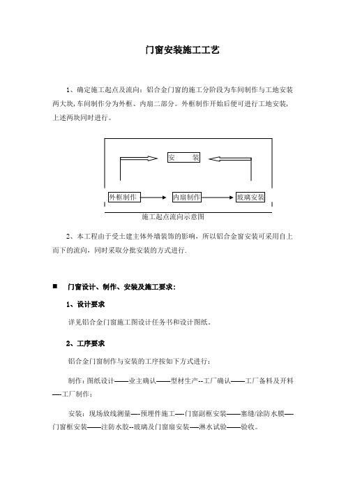 门窗安装施工工艺