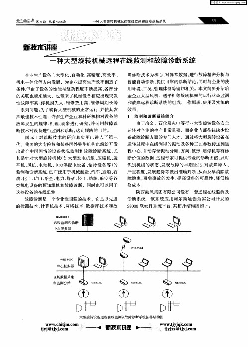 一种大型旋转机械远程在线监测和故障诊断系统