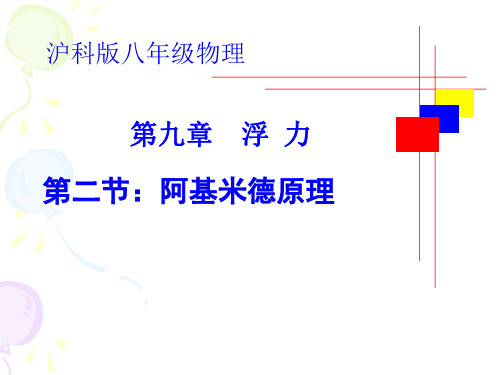 沪科版八年级物理下册《9.2阿基米德原理》(共16张PPT)