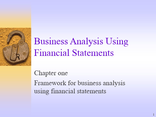 Business Analysis Using Financial Statements