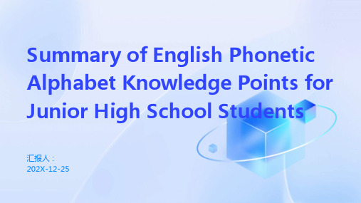 Summary+of+English+Phonetic+Alphabet+Knowledge+Poi