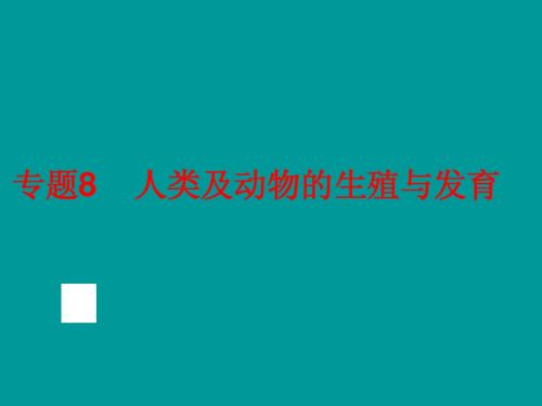 专题8 人类及动物的,生殖与发育