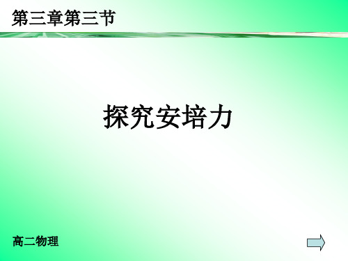 探究安培力课件