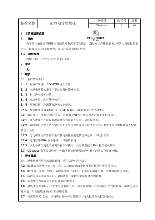 TTSEC-防静电程序文件1