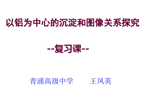 以铝为中心的沉淀和图像探究 共28页