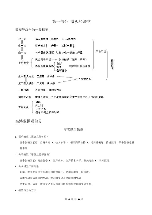 经济管理学及财务基础管理知识分析讲义